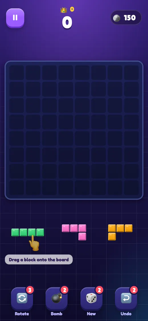 Block Burst gameplay on a phone