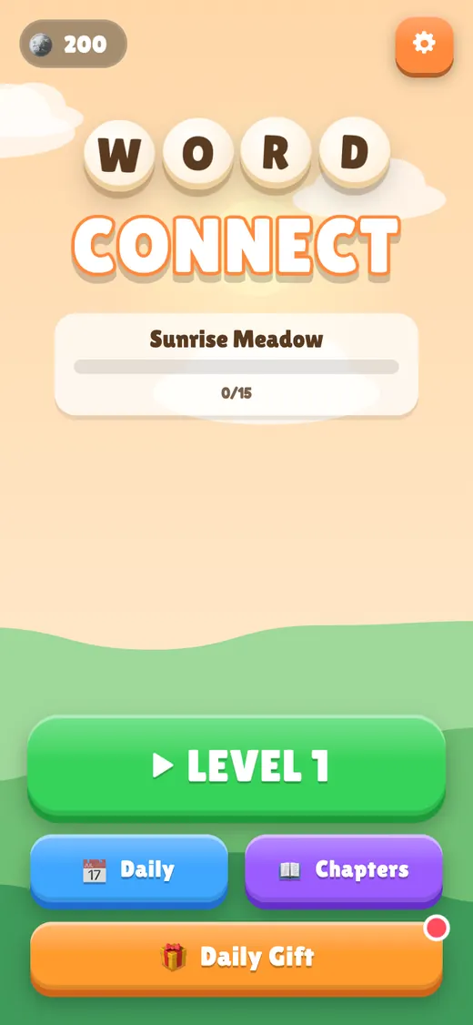 Word Connect HTML5 game running on a phone